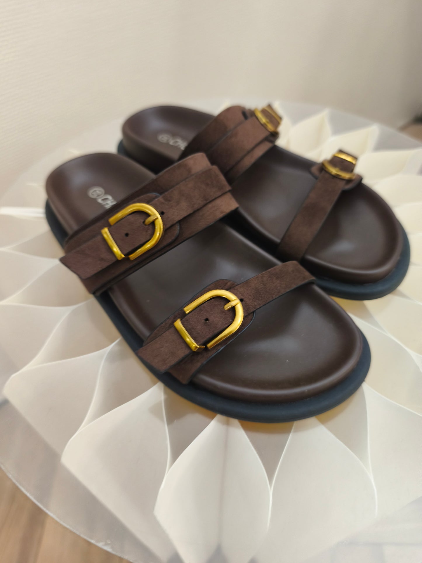 Mules marron