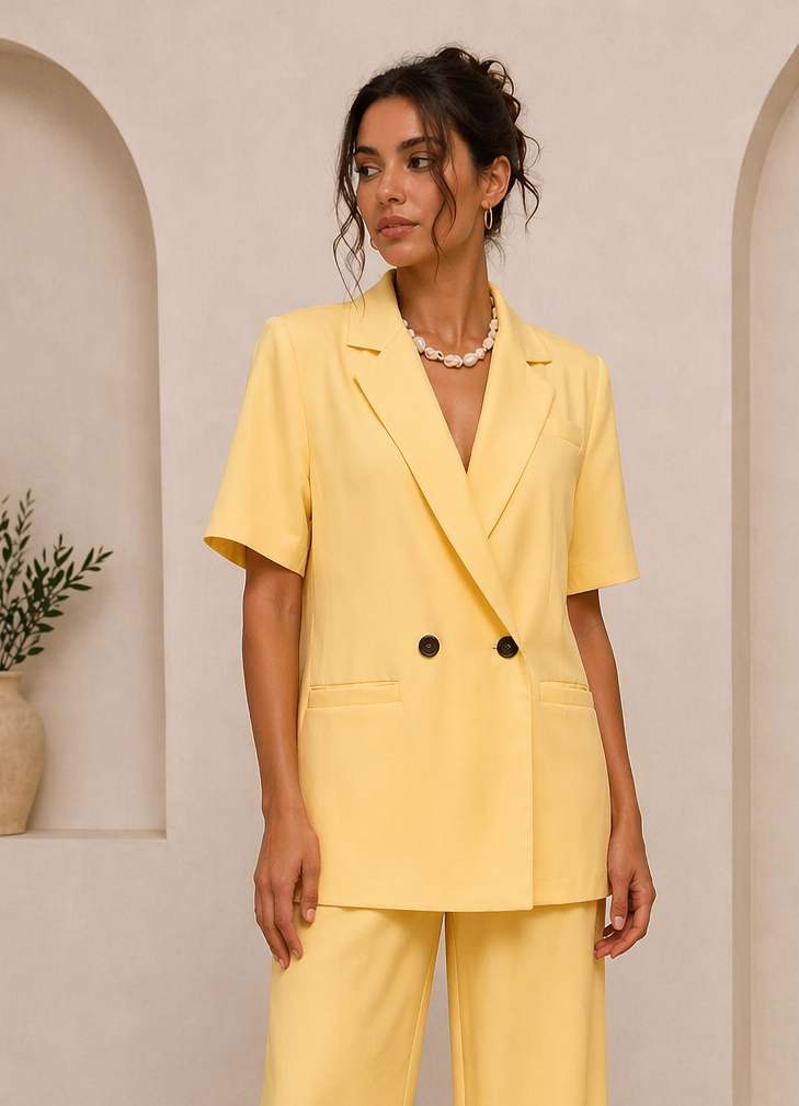 Blazer jaune Myra