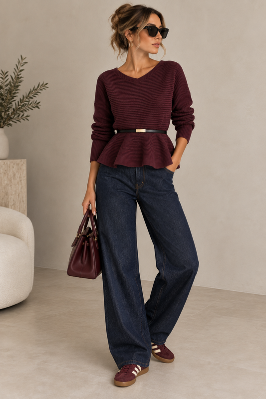 Pull Élise – Bordeaux