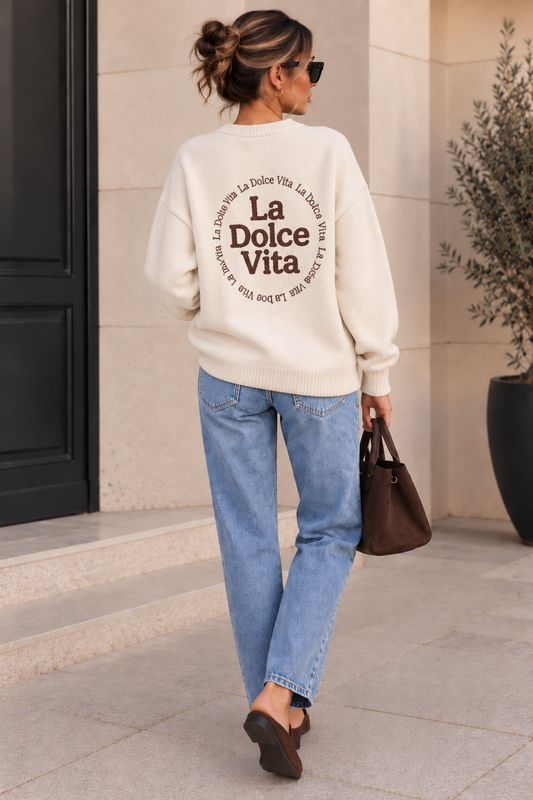Pull La Dolce Vita – Écru 🤎